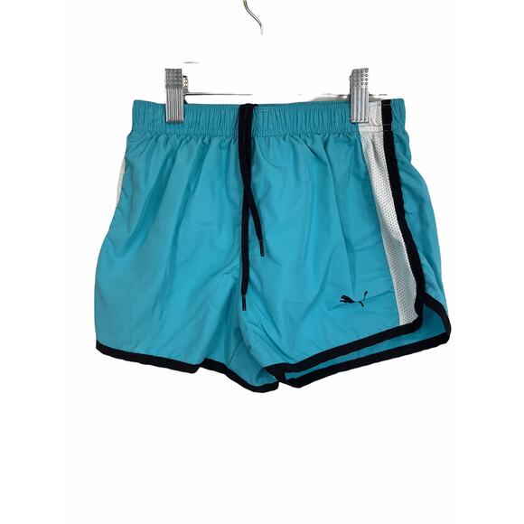 Puma Girl’s Blue Athletic Shorts Medium 8-10 - Picture 1 of 7